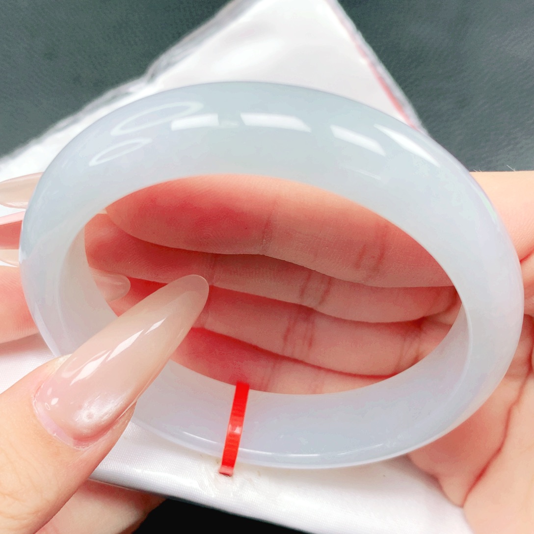 翡翠未镶嵌手镯57.58