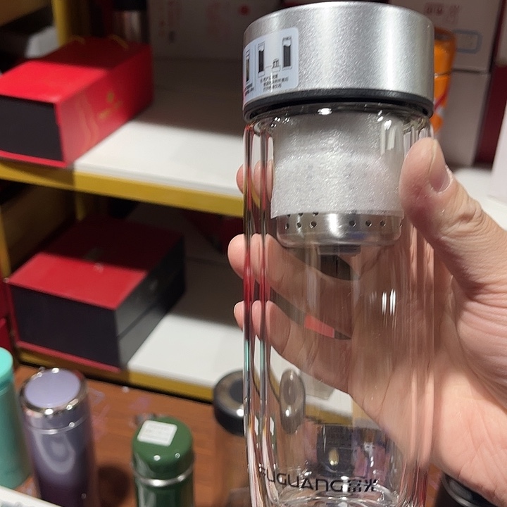 茶隔款玻璃富光双层鹅蛋杯