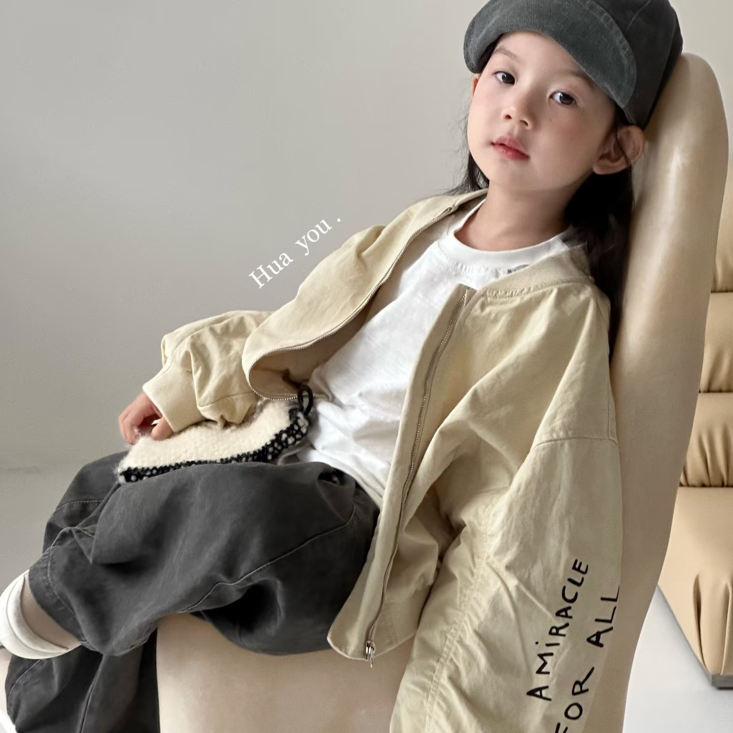 F6艾柚橙童品秋款休闲集合小众高货童装韩版儿童洋气春秋小童时尚