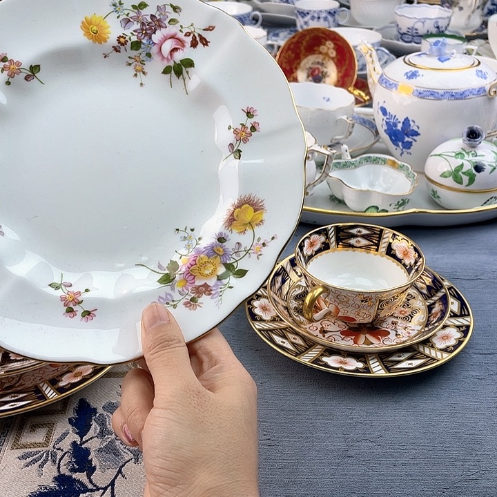 中古欧瓷瓷器小房子