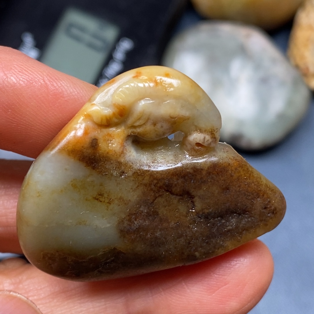 和田玉未镶嵌挂件季*