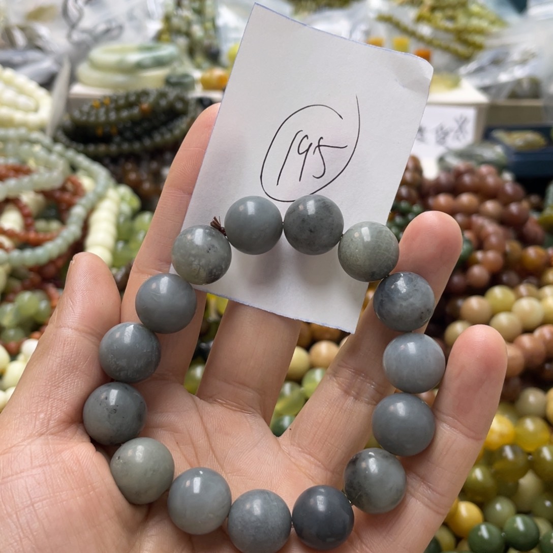 蛇纹石玉手链未镶嵌