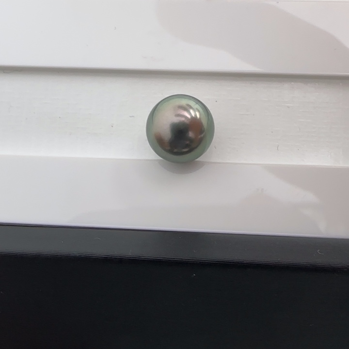 海水珍珠裸珠天然大溪地孔雀绿海水珍珠9-10