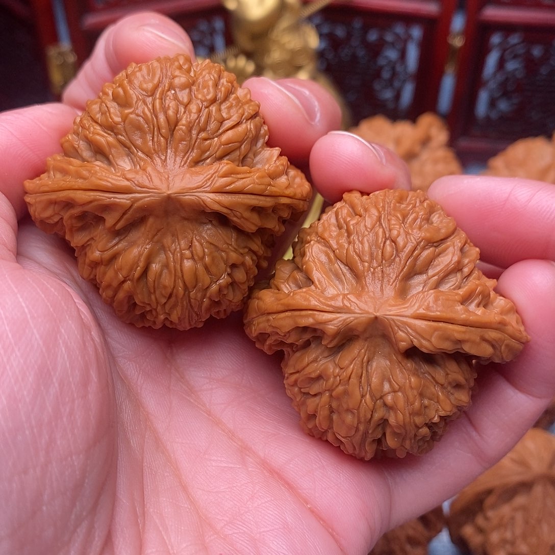 把件文玩核桃全品毕业粗棱南疆绝配45尺