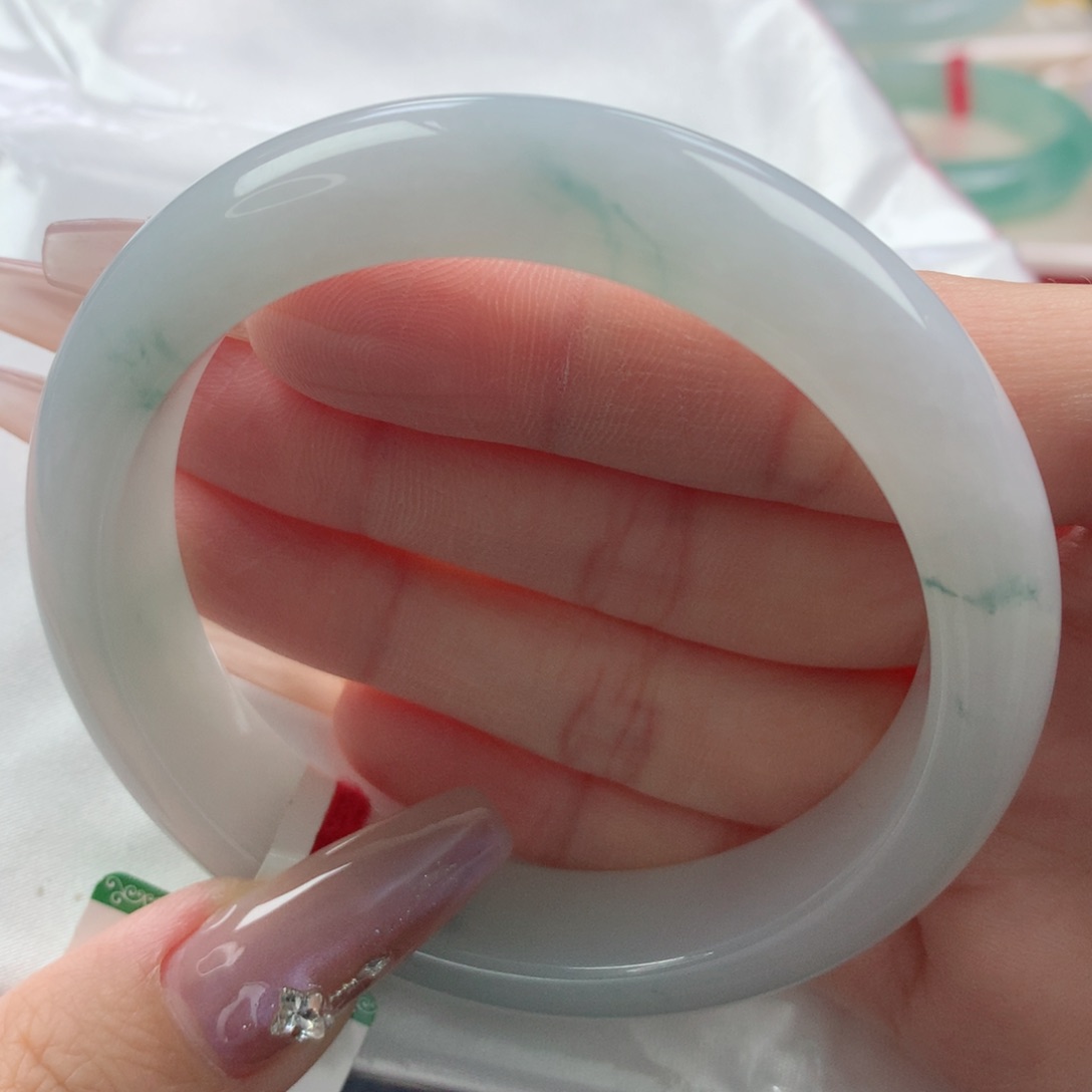 未镶嵌手镯翡翠缅甸天然翡翠A货57.4