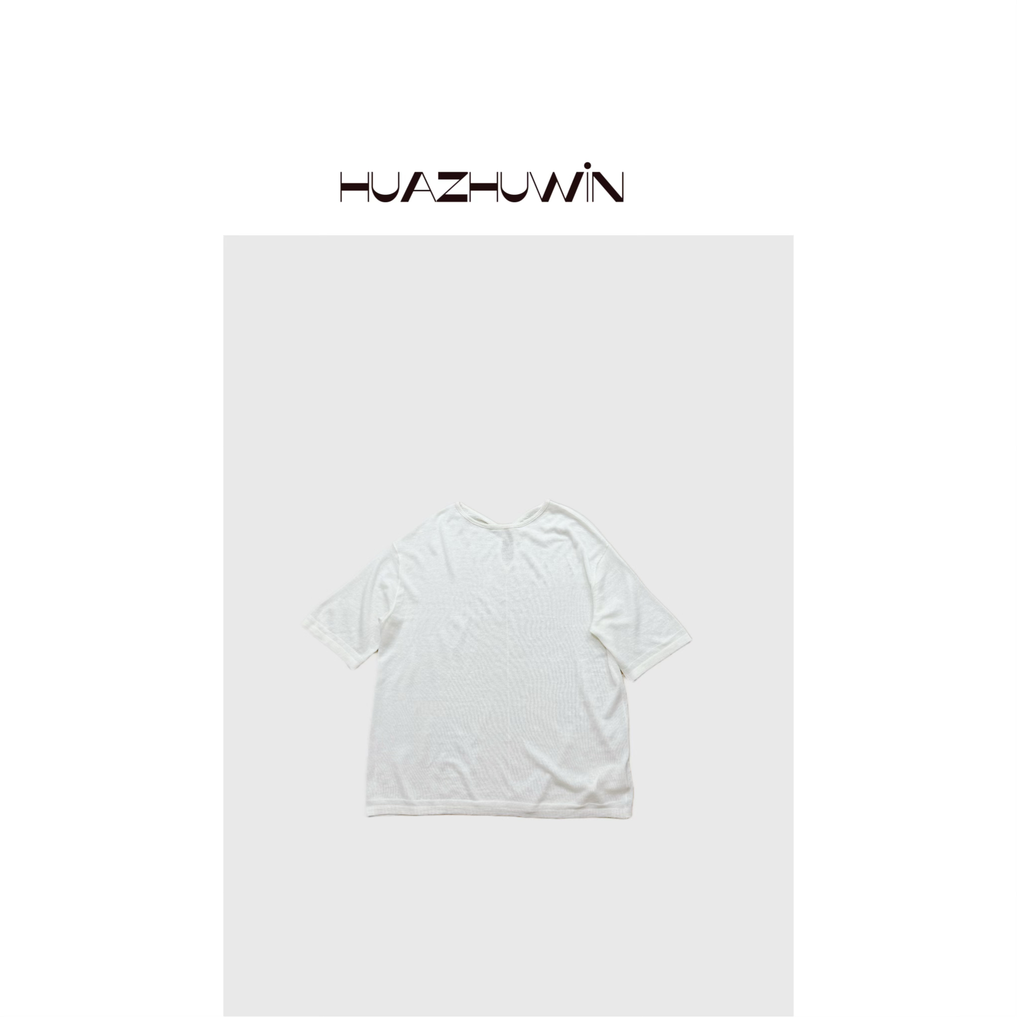 HZ-设计款镂空麻料慵懒风针织上衣