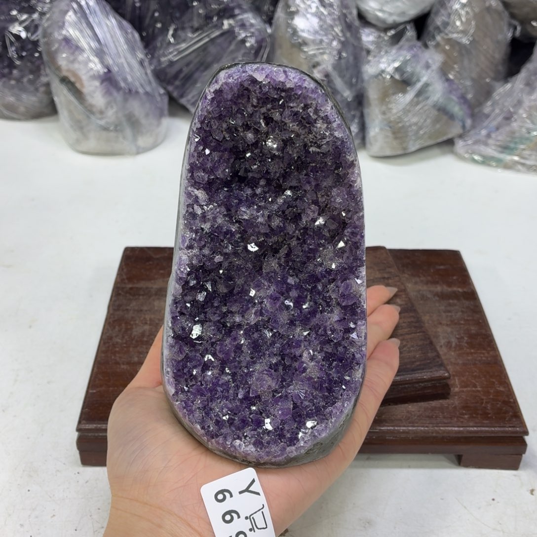 紫晶未镶嵌眼镜水晶