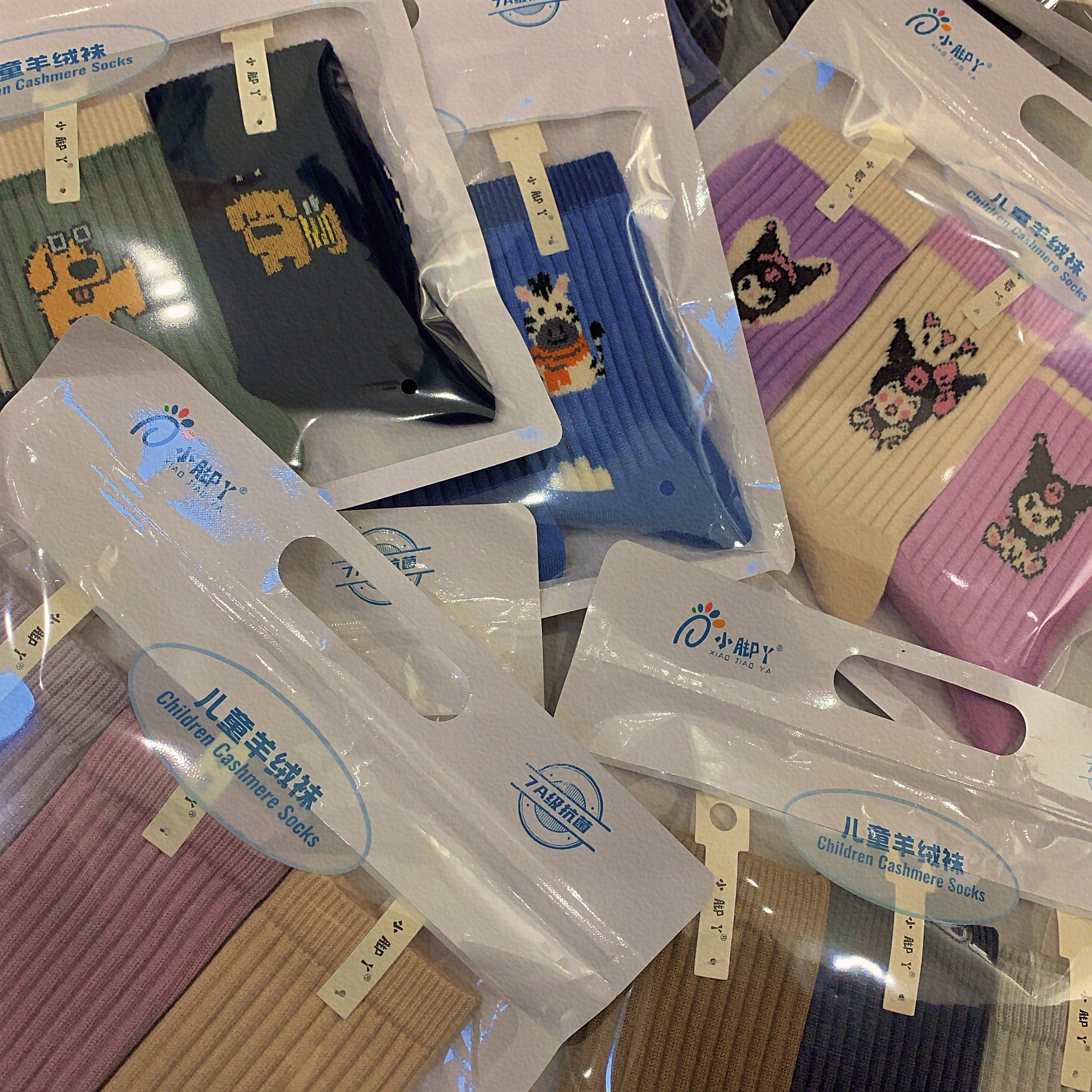 花郎家儿童羊绒袜时尚舒适潮流冬季儿童袜子ins