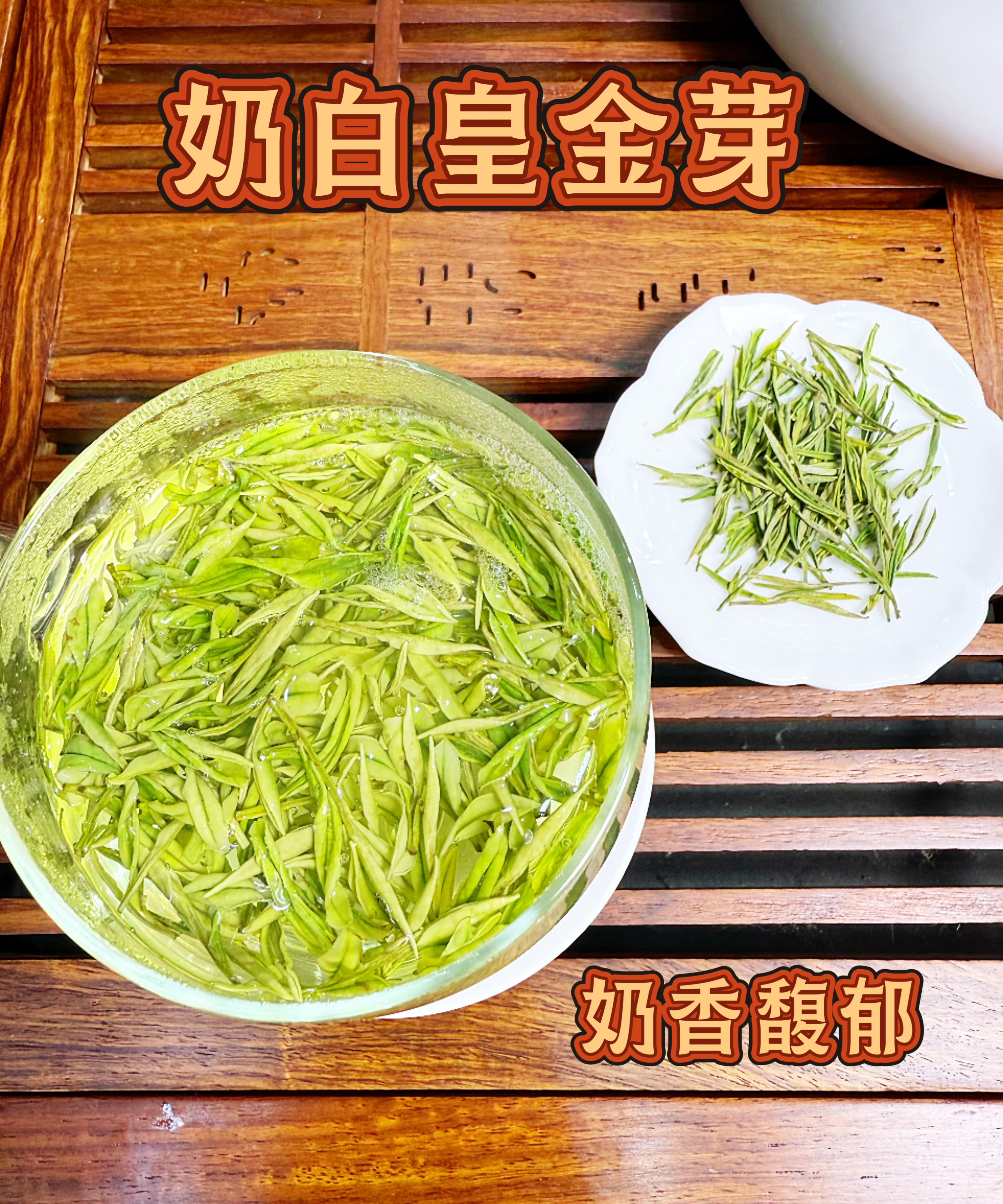 2025安吉新茶大熊猫奶白皇金芽早春特级高山单芽浓郁奶香礼品款