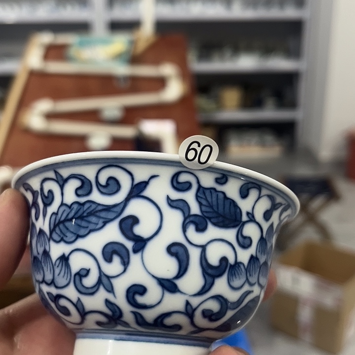 左***右景德镇手工手绘陶瓷茶具