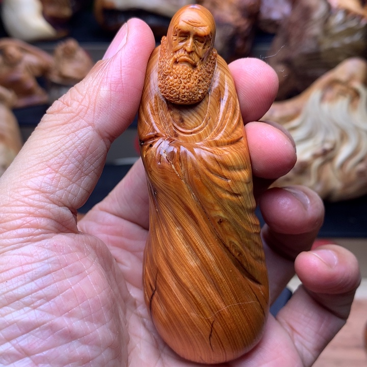 柏木（崖柏）崖柏陈化料手把件