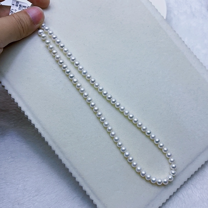 颈饰银S925镶嵌淡水珍珠6mm