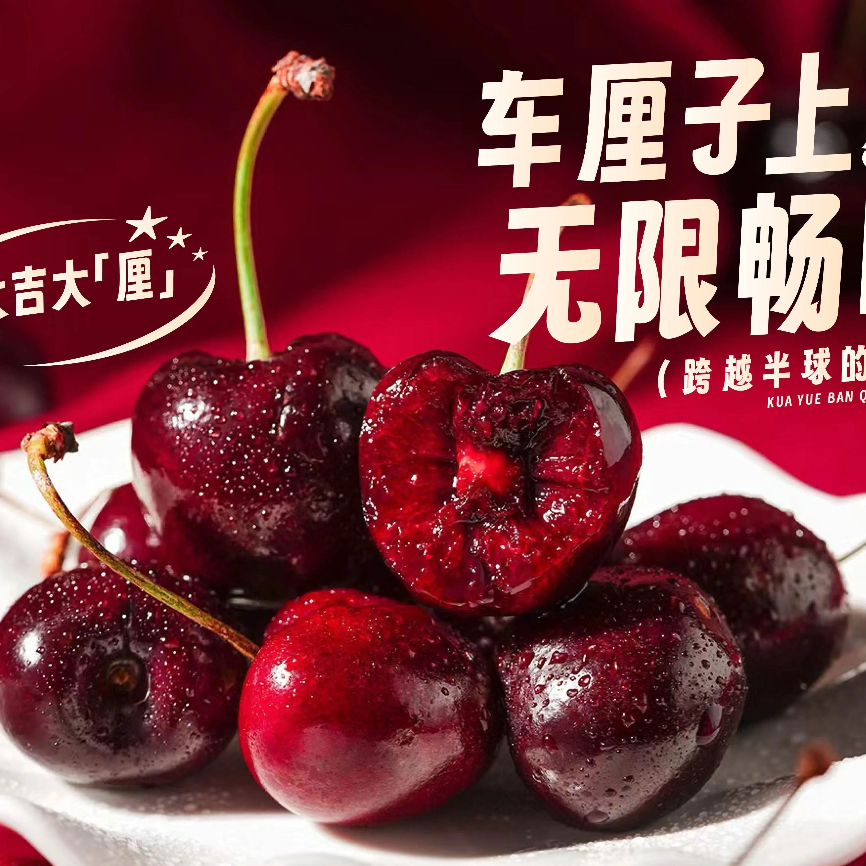 4JD桑提娜智利进口5斤装原箱海运车厘子够硬够脆够甜口感广州小时达送货上门智利