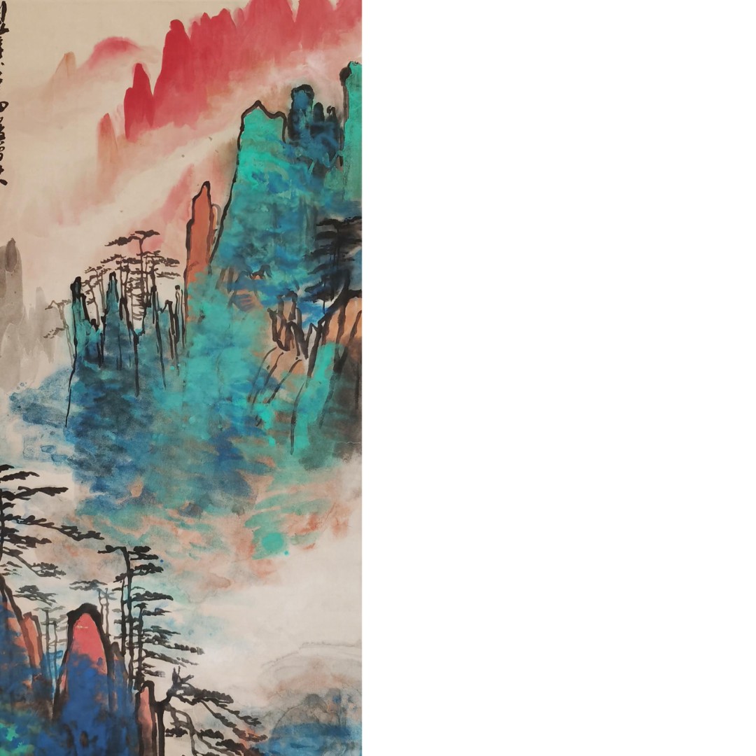 【辽拍】V250709-2-856《山水》（4.5平尺) 纸本镜片 DD22