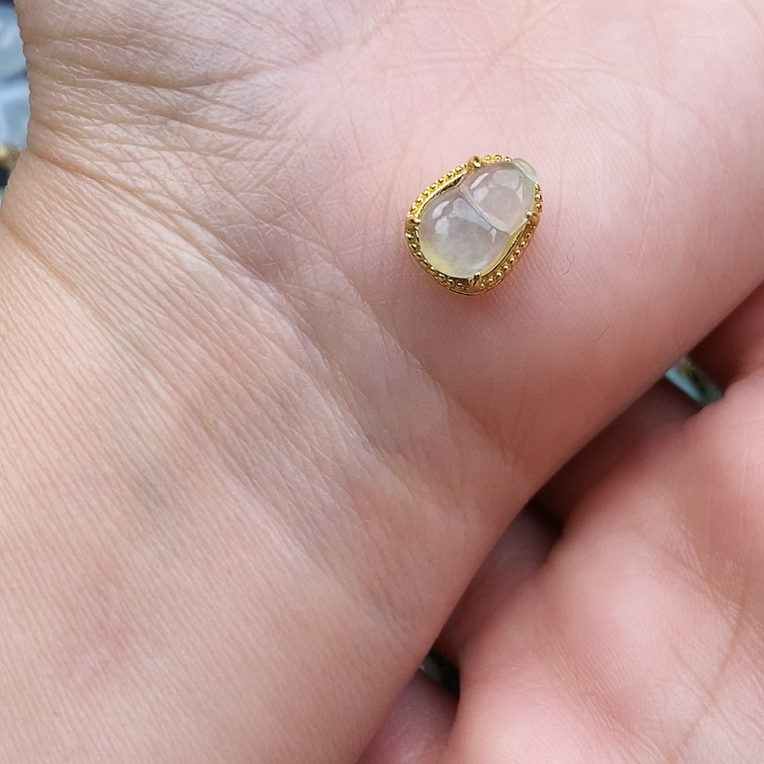 翡翠颈饰银S925镶嵌心**?葫芦