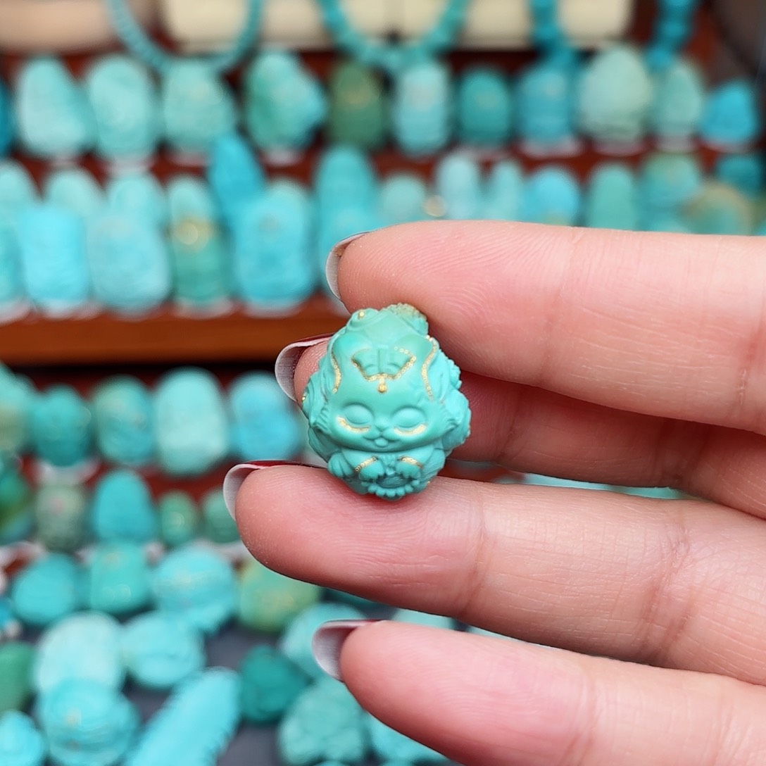 绿松石小凤九未镶嵌