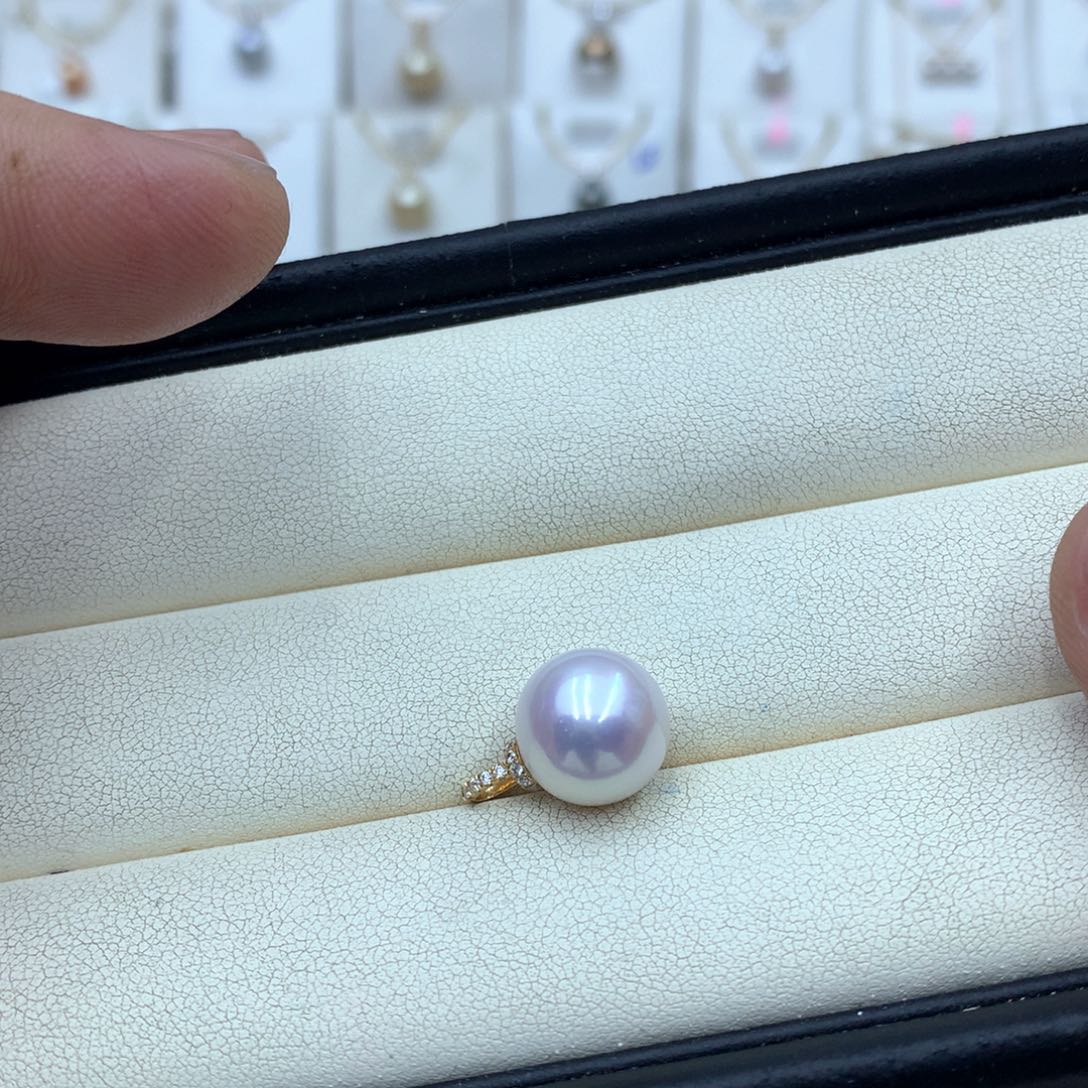 淡水珍珠颈饰18K金镶嵌乔****d