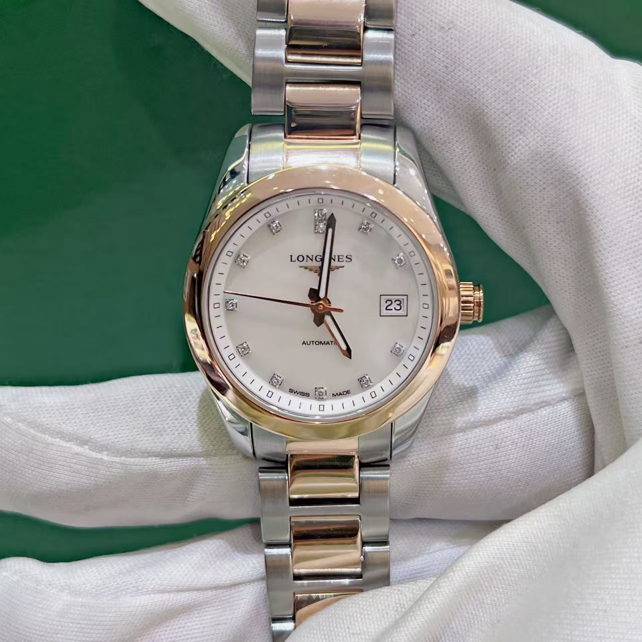 99新 Longines/浪琴 康柏/单表/29.5mm女机械/公价31900