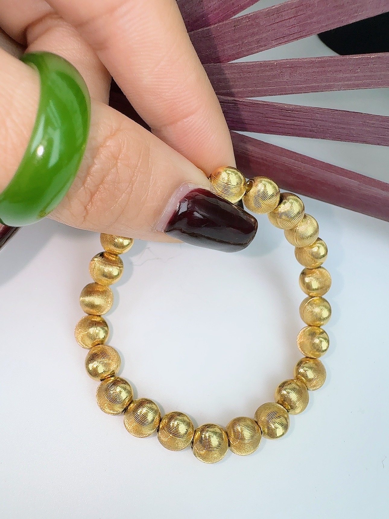 水贝莉姐猫眼手串