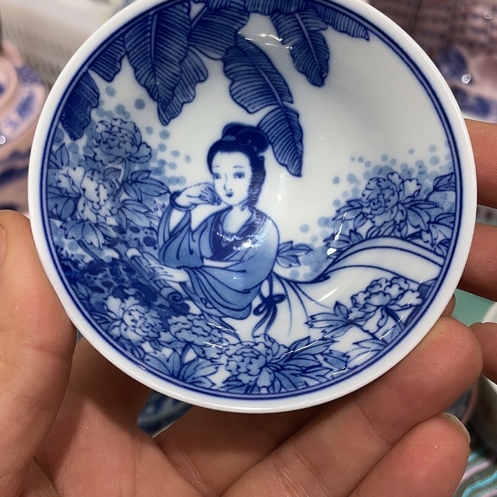 摆件陶景德镇陶瓷主人杯1344