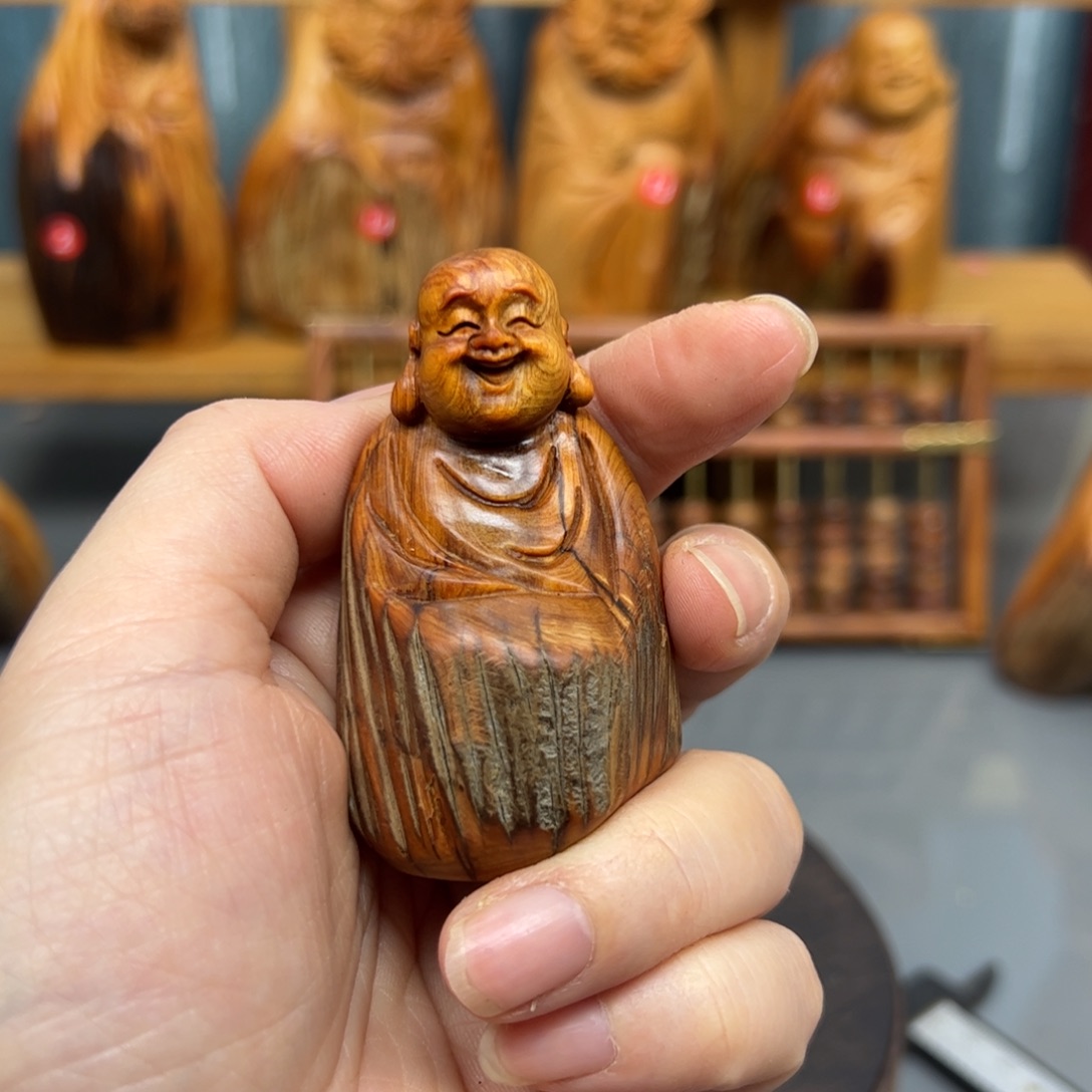 林***肆柏木崖柏木摆件手把件