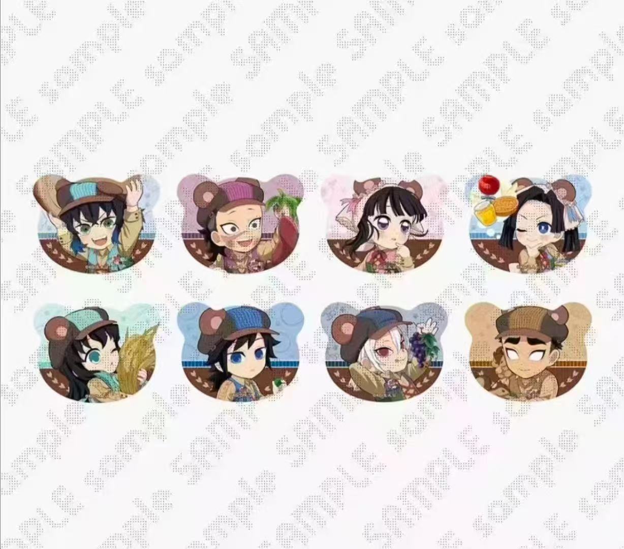 鬼灭之刃丰收季限定小熊徽章B款盲盒