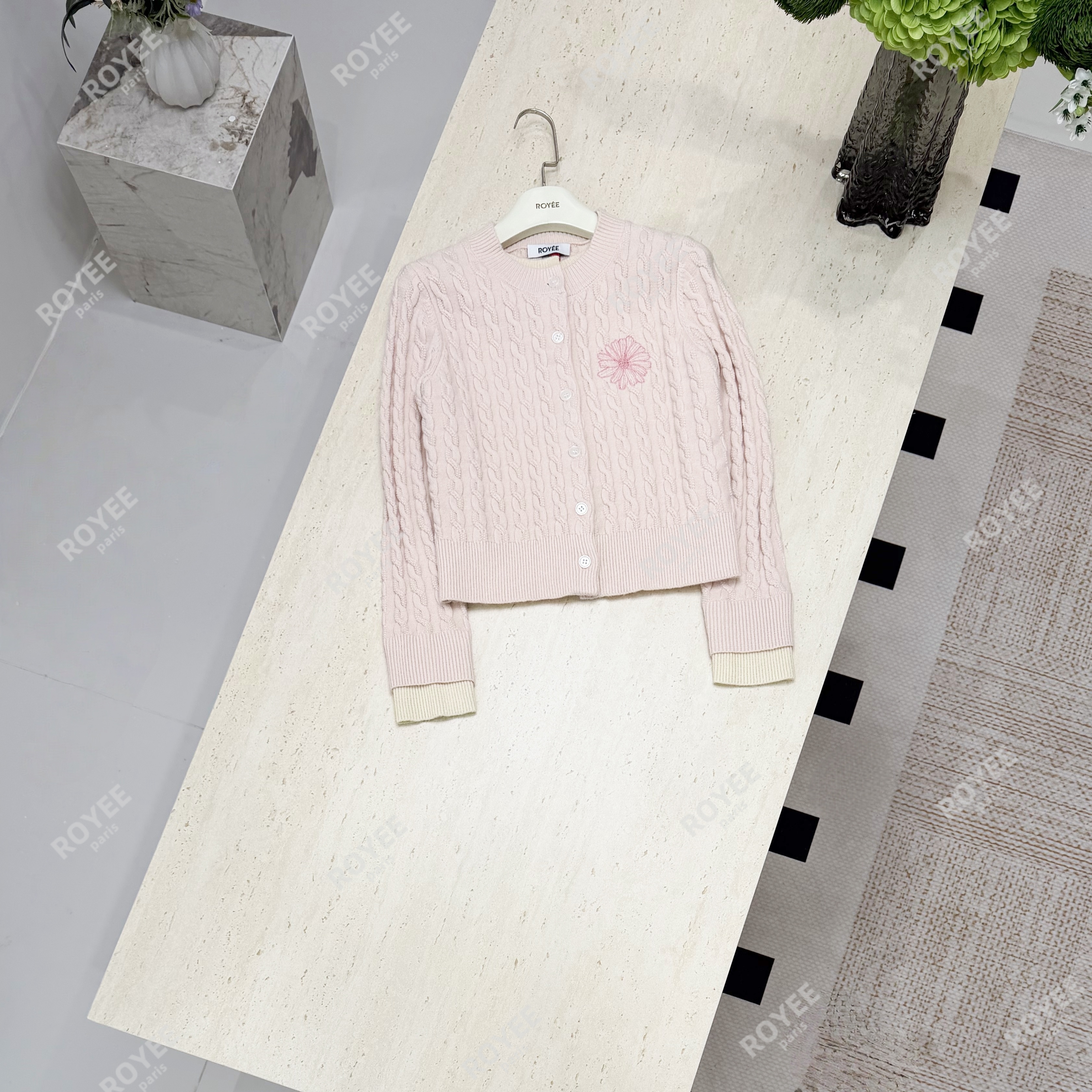 【暖冬雏菊】韩系氛围感假两件针织长袖开衫上衣外套女RY1609