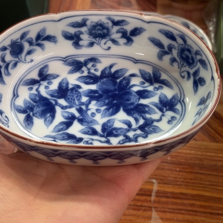 瓷片库山盘-14-厘米————