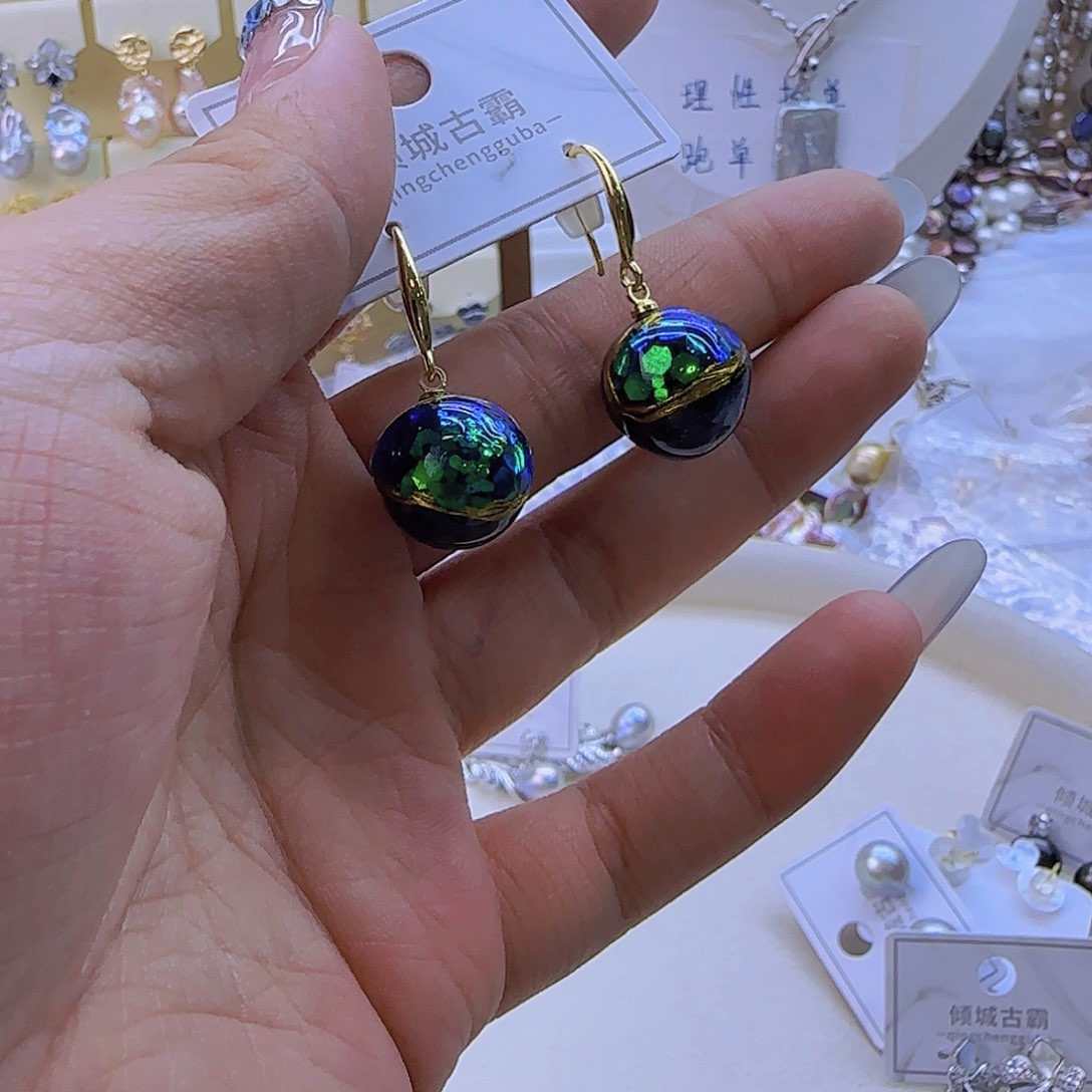 银S925镶嵌淡水珍珠项链26