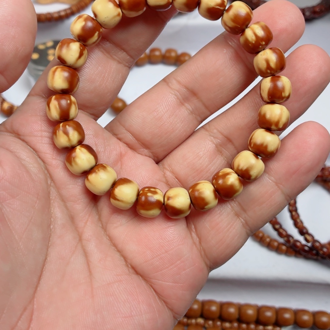 紫金鼠手串纯肉半山半水三花老型