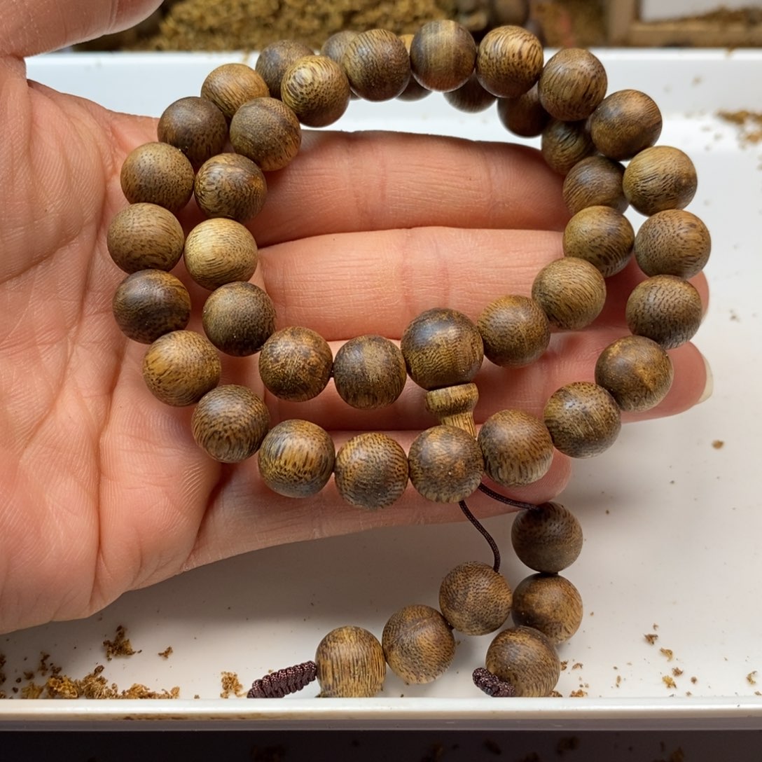 沉香手串乌身规格1.1-17