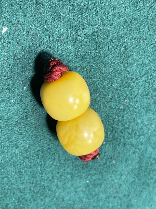 藏传蜜蜡，单珠，桶珠