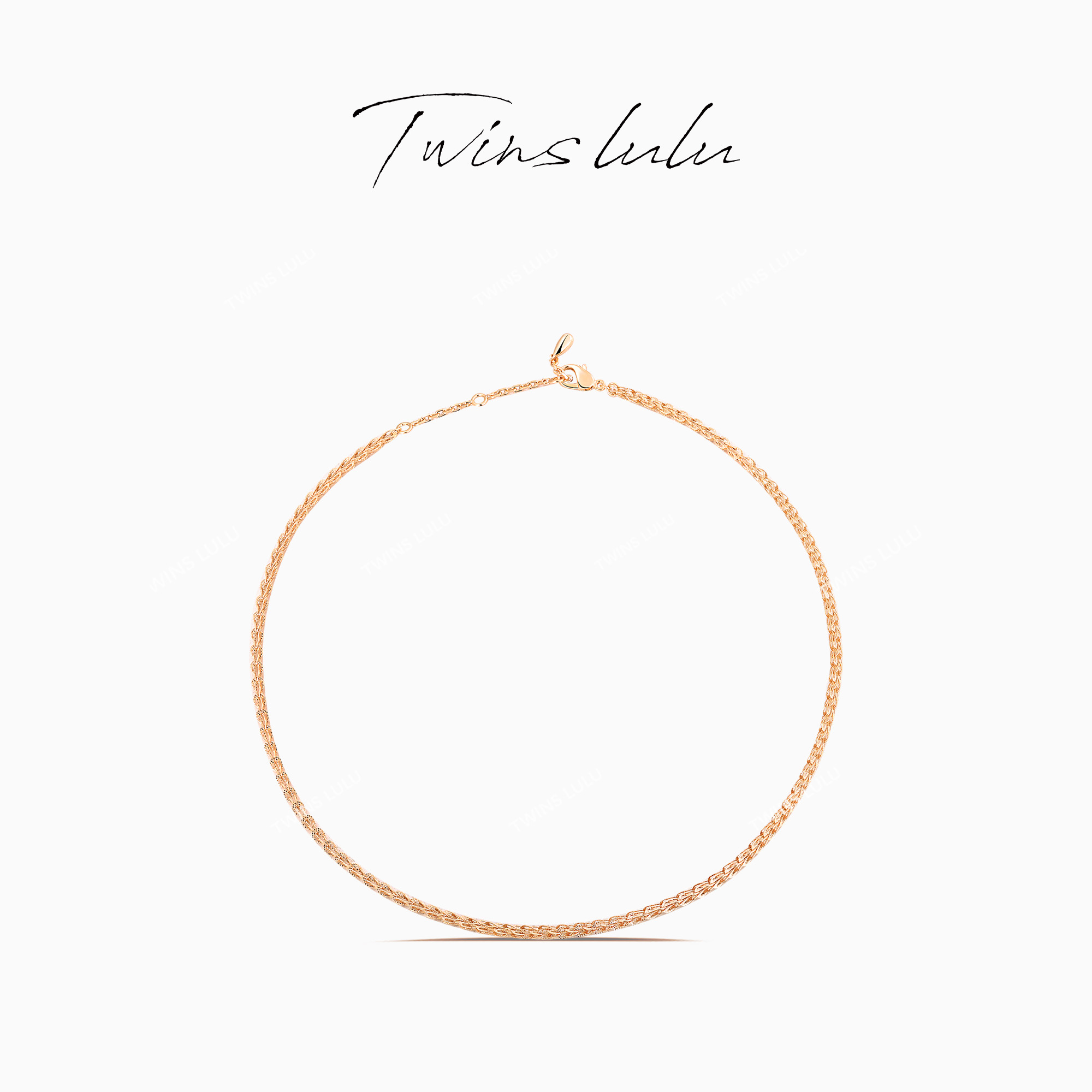 TWINS LULU 925银 出游 气质女神范圆饼拼接项链首饰女款TSJ9739