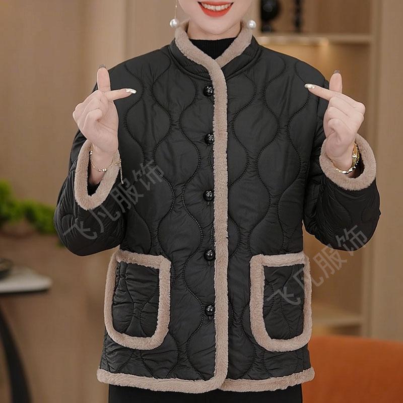 BB12冬季加绒外套女加厚棉服棉衣常规款外穿保暖新款立领小香风