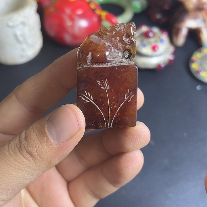 把件白玉菩提一个