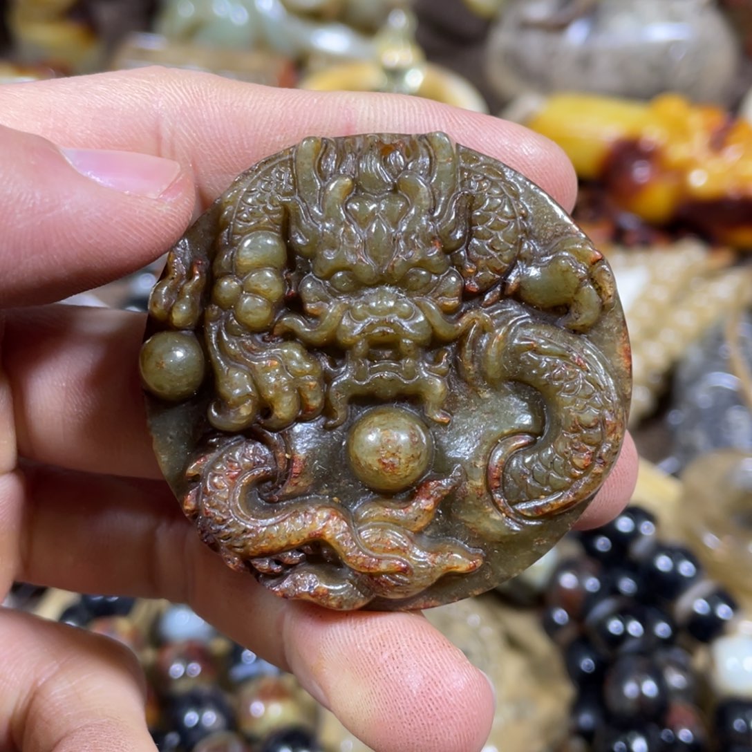 和田玉吊坠(不含链)未镶嵌