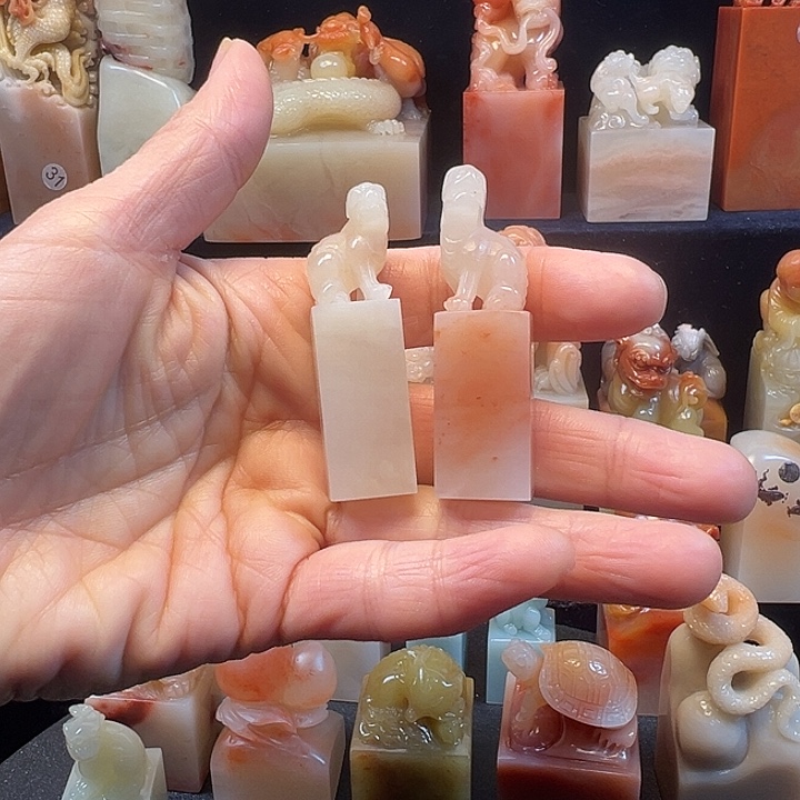 寿山石印石山*寿山石手工雕刻