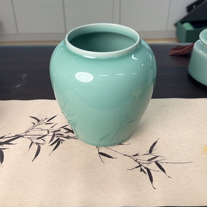 龙泉云间青瓷小米茶器