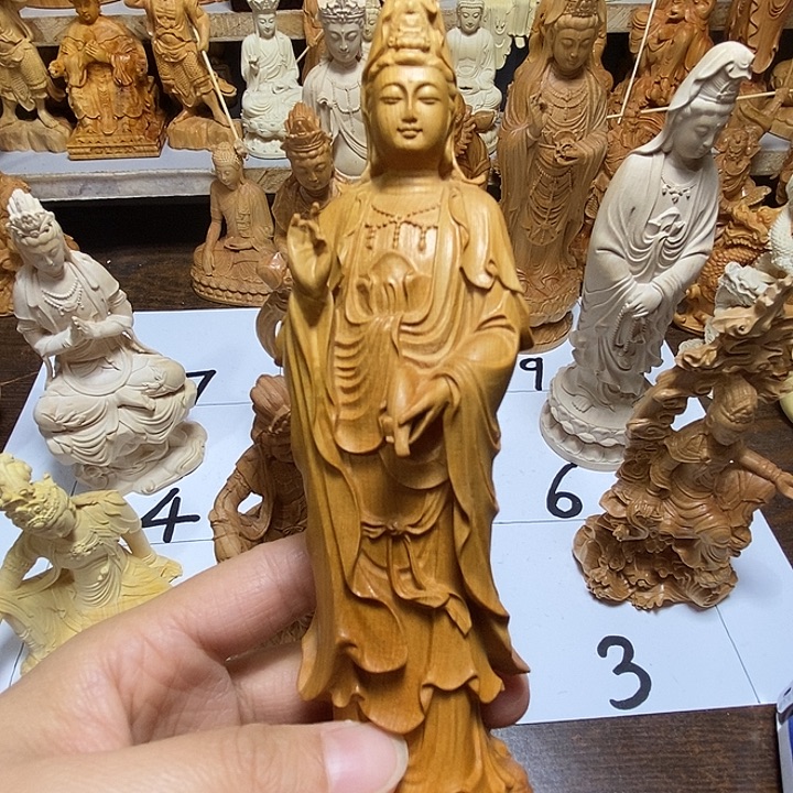 永***所柏木（崖柏）净瓶观音