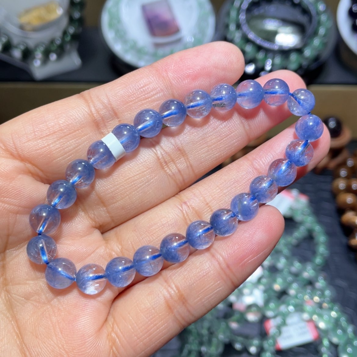 【闪购商品】水晶手串未镶嵌蓝发晶手串