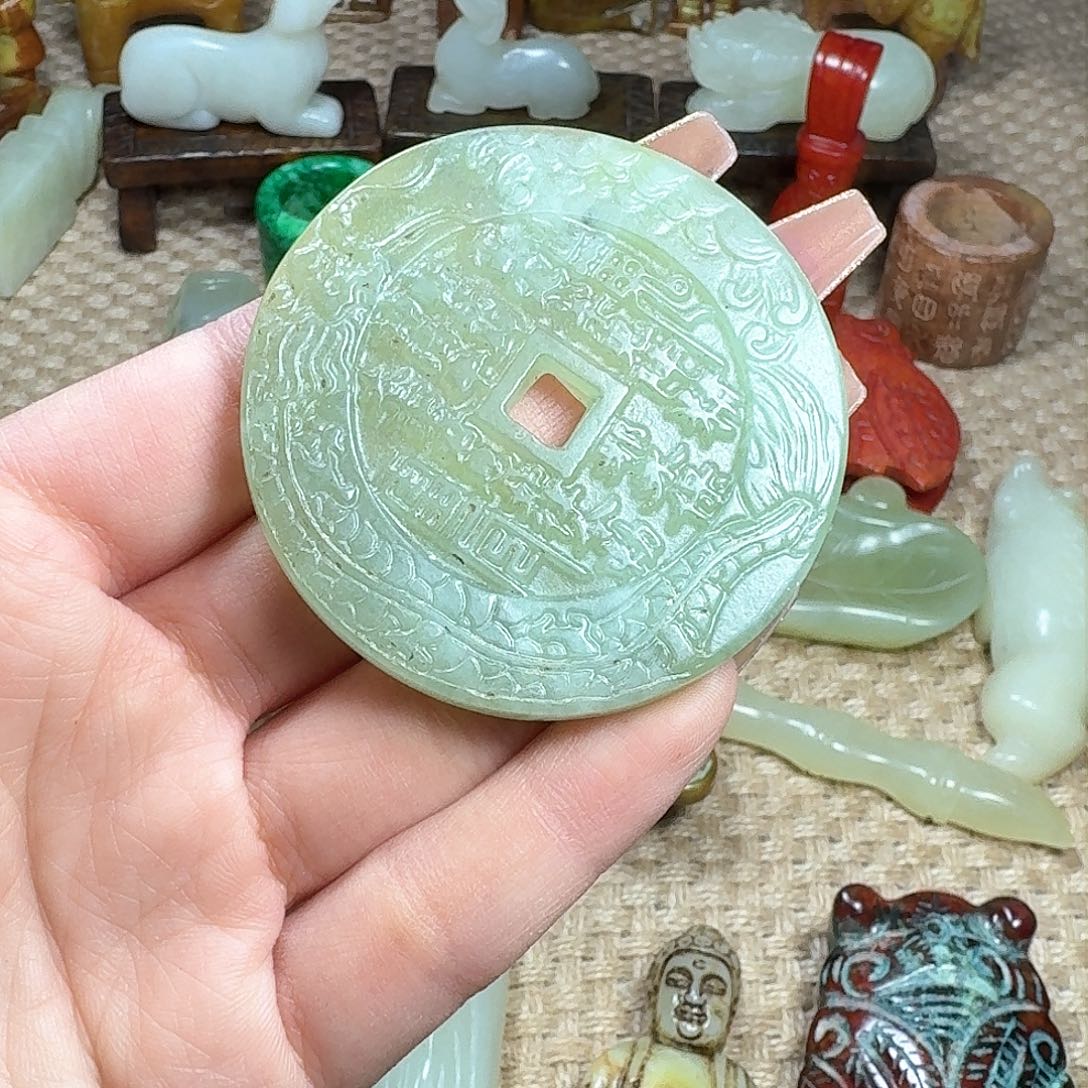 白玉菩提吊坠挂件