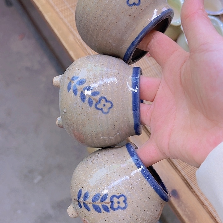 红陶陶瓷花盆当场满12包邮