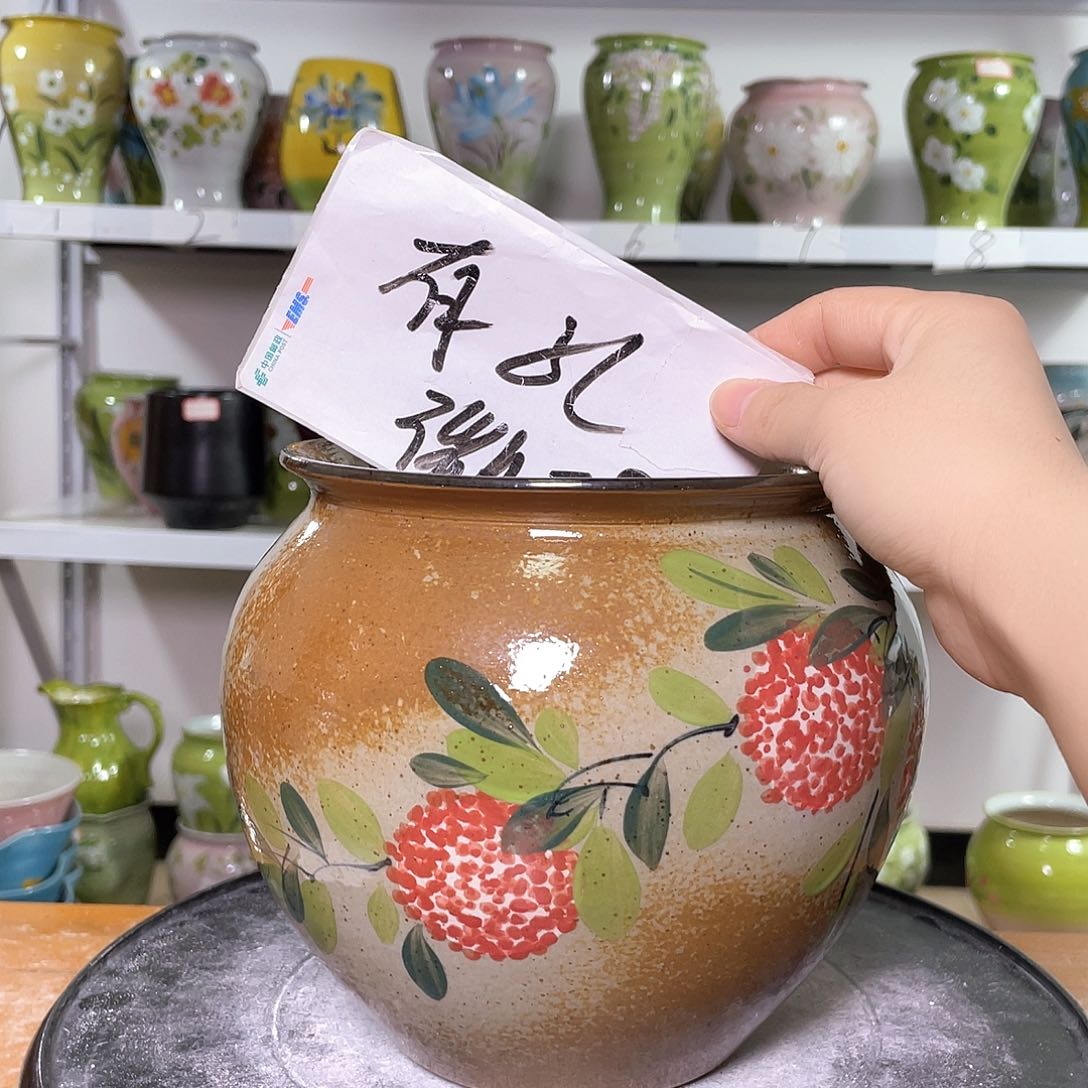 景德镇陶瓷花盆花器暇258