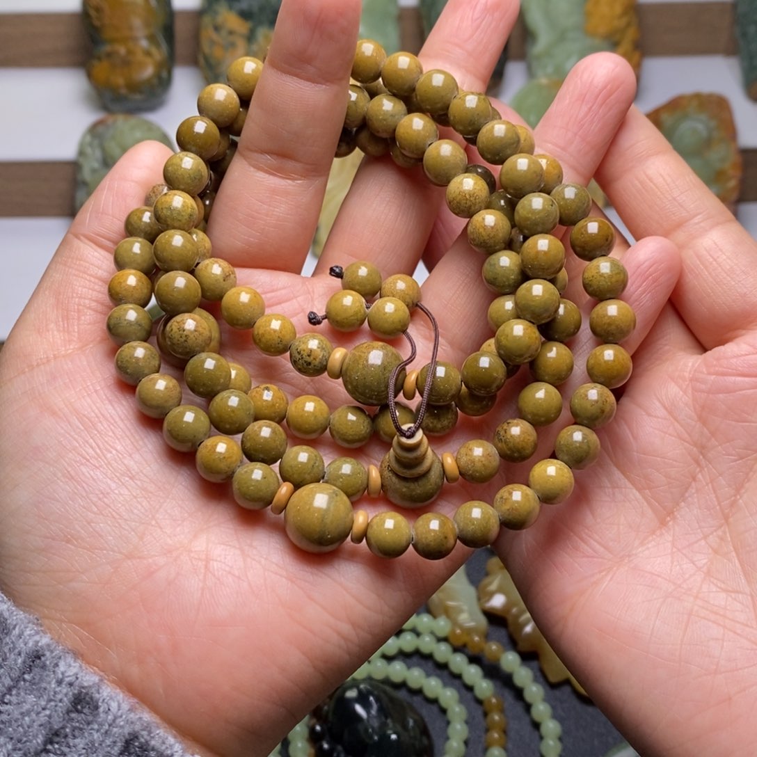 岫岩河磨玉（透闪石质玉）项链未镶嵌用****0