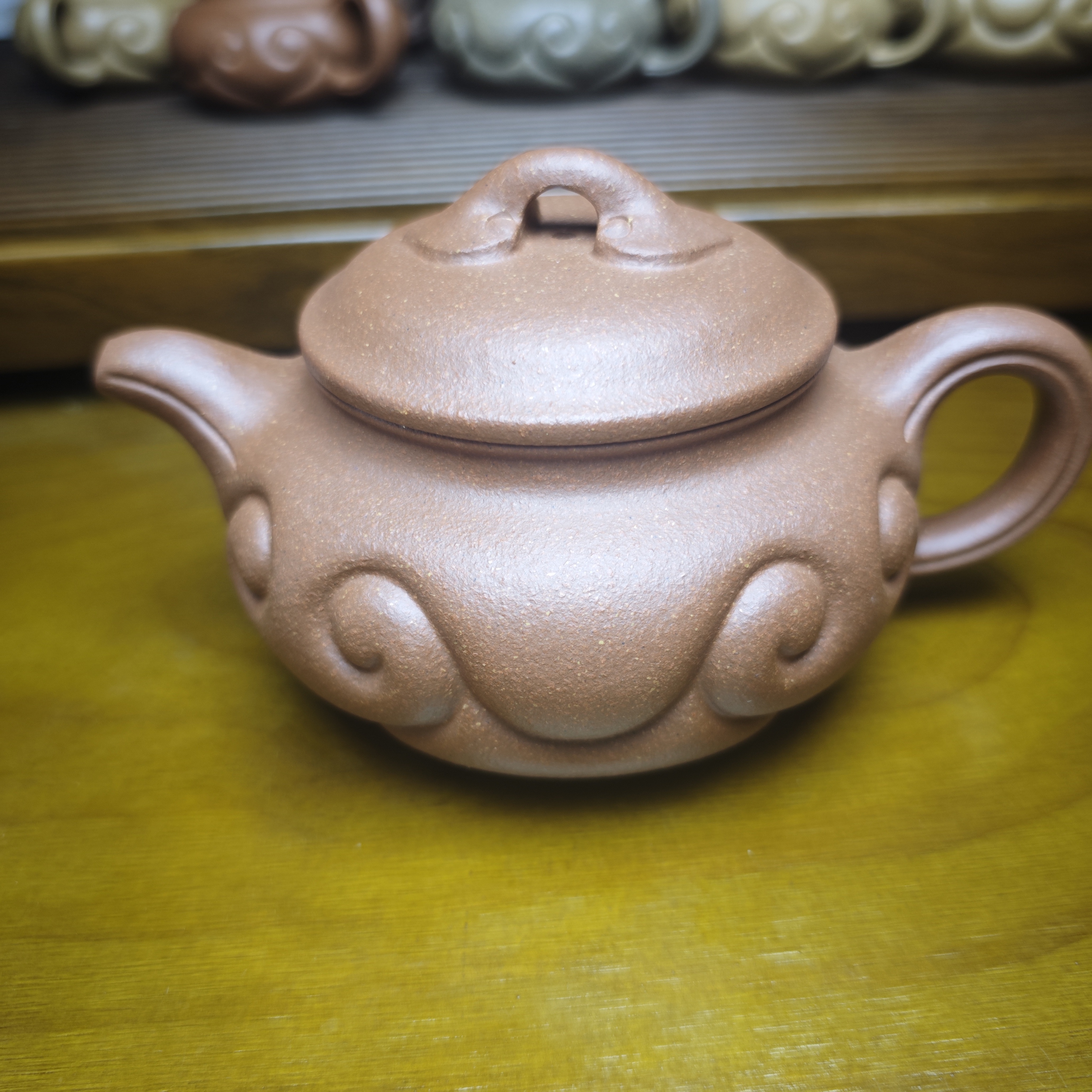 〖大仿古如意〗原矿无添加红降坡30目半手工如意仿古500cc