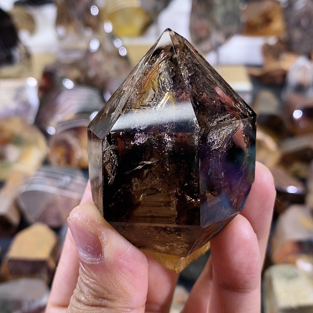 【闪购商品】车挂未镶嵌水晶寒*天然水晶原石