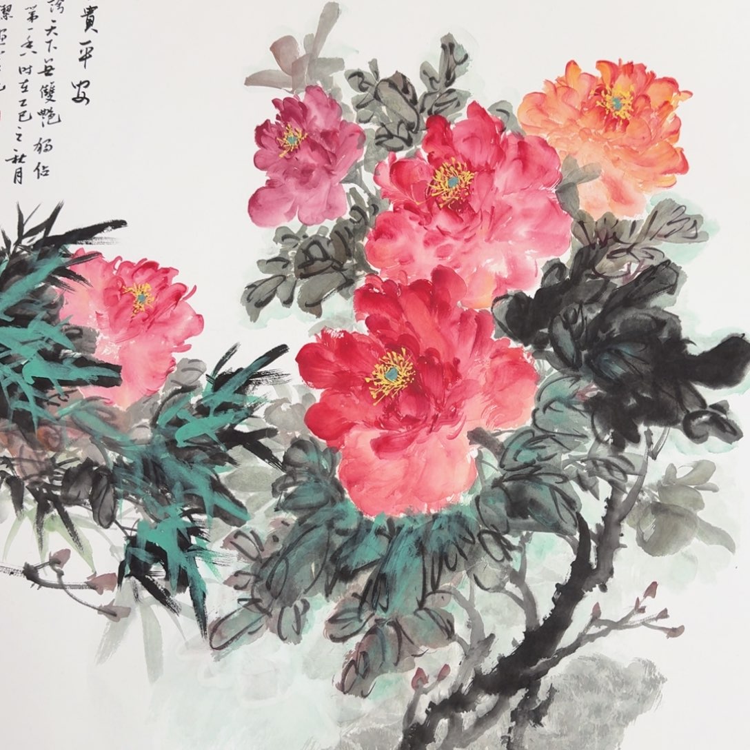 国画国画作品山水花鸟纯手绘