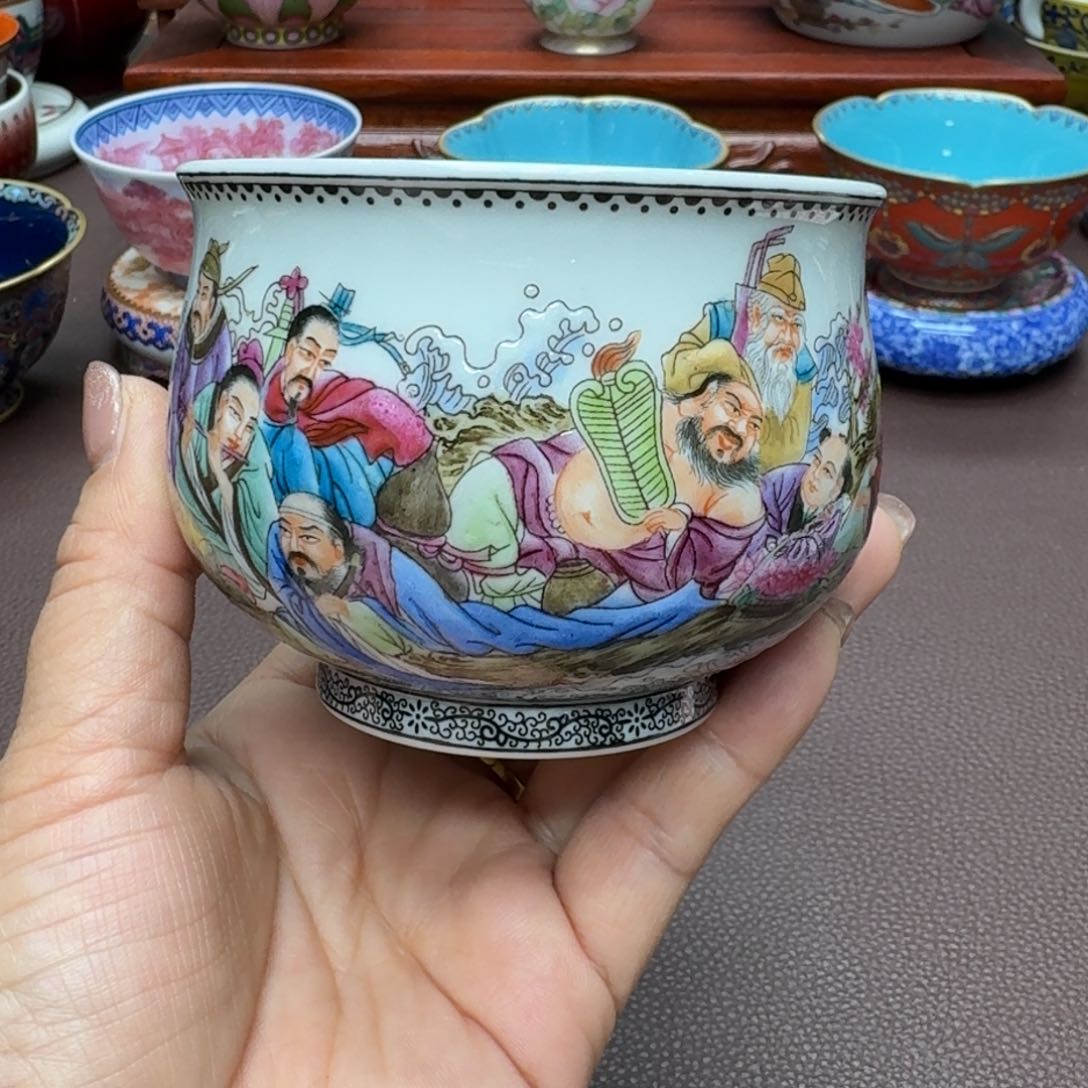 瓷片景德镇仿古手工制作精品展示