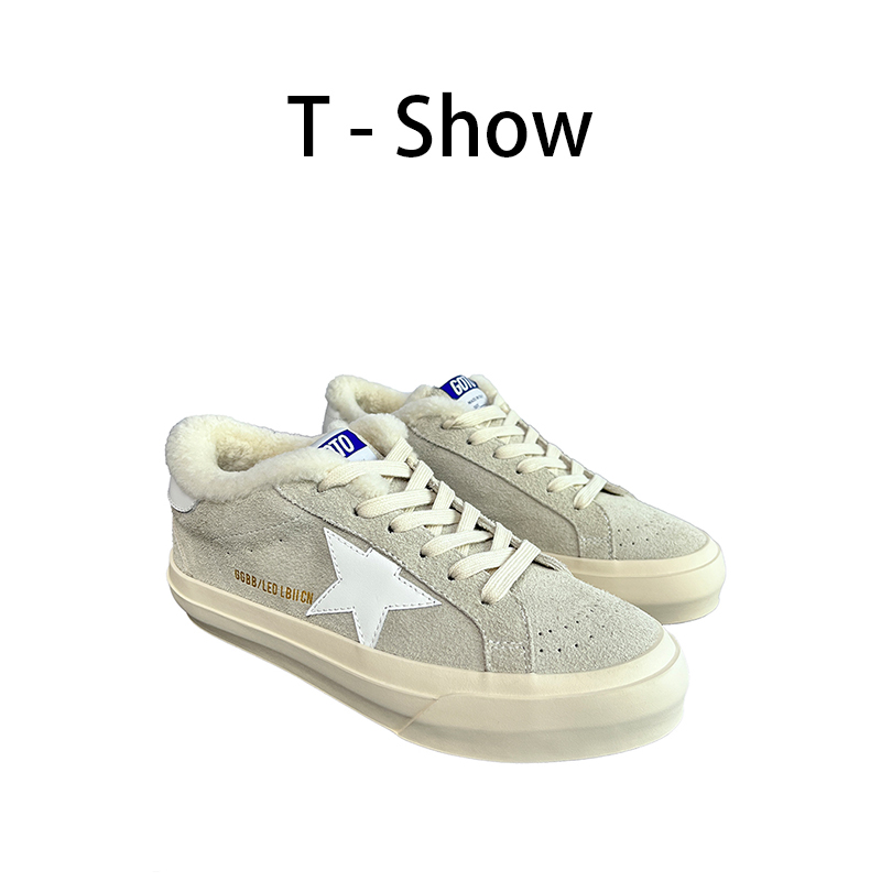 T-Show [釜山]复古百搭时尚潮流羊羔毛保暖秋冬运动休闲鞋