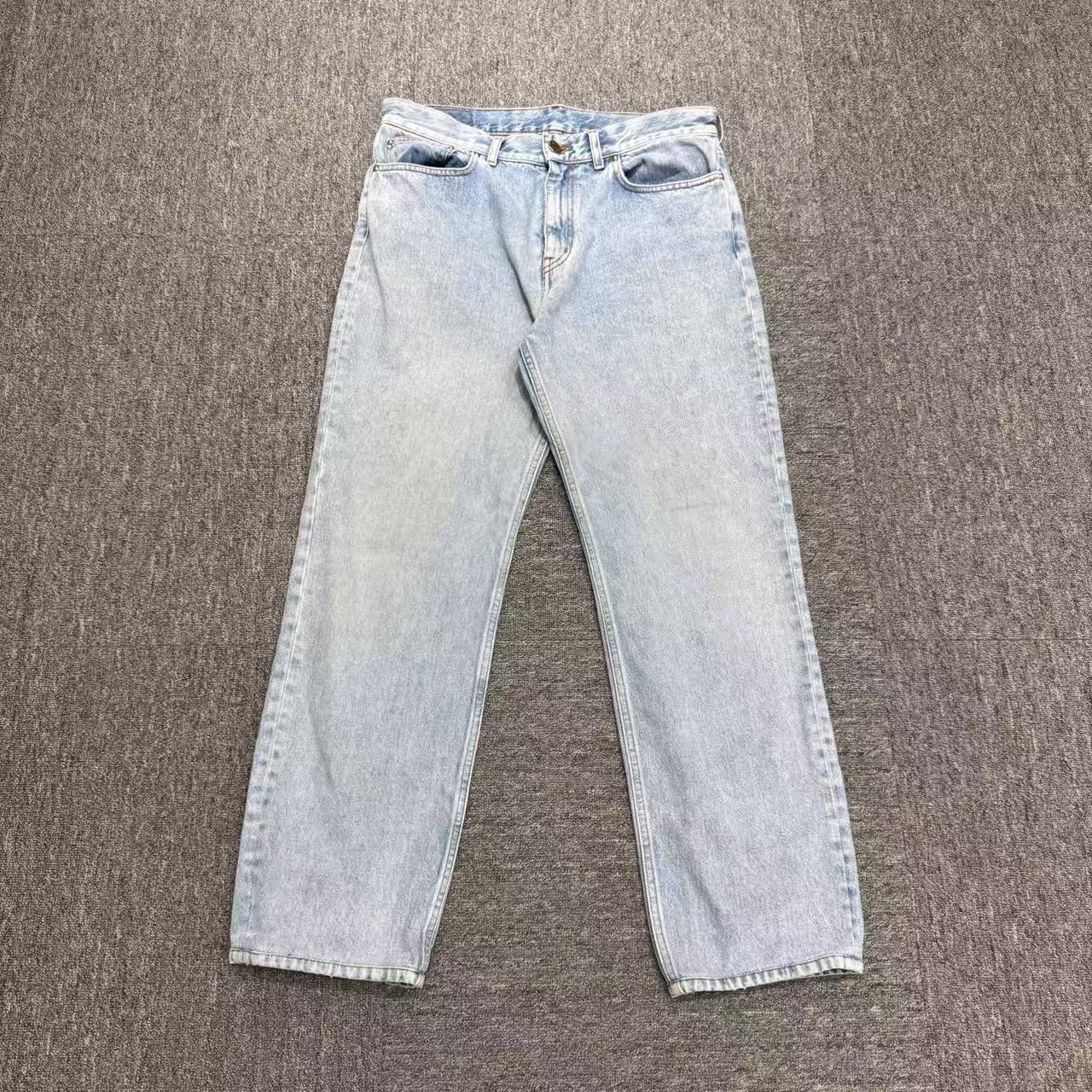 99新 LouisVuitton/路易威登 水洗做旧牛仔裤/32码/19006